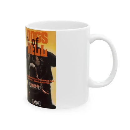 DOGS OF HELL (VHS COVER) - White Coffee Mug - Go Mug Yourself