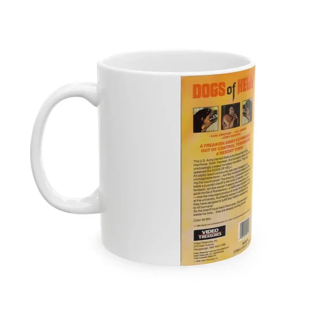 DOGS OF HELL (VHS COVER) - White Coffee Mug - Go Mug Yourself