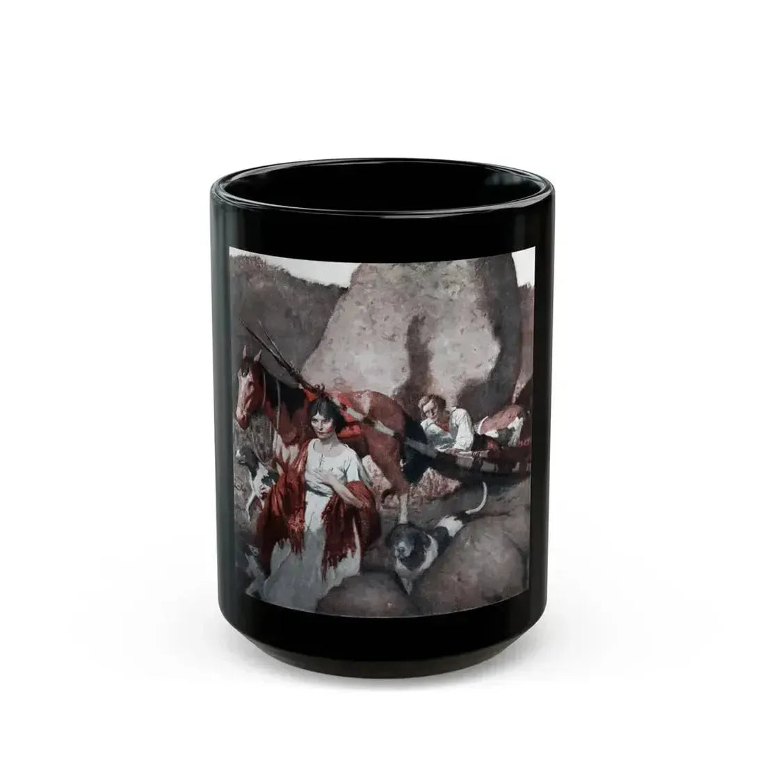 Dogs That Free and Stay, McCalls magazine, November 1923 - Black Coffee Mug 15oz - Go Mug Yourself