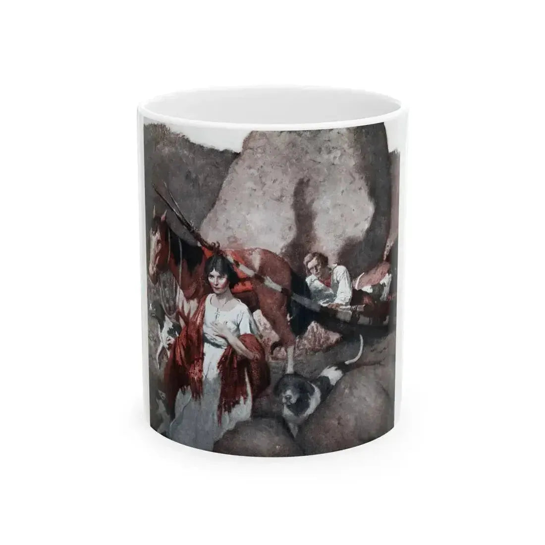 Dogs That Free and Stay, McCalls magazine, November 1923 - White Coffee Mug 11oz - Go Mug Yourself