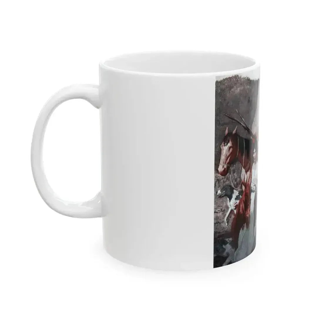 Dogs That Free and Stay, McCalls magazine, November 1923 - White Coffee Mug - Go Mug Yourself