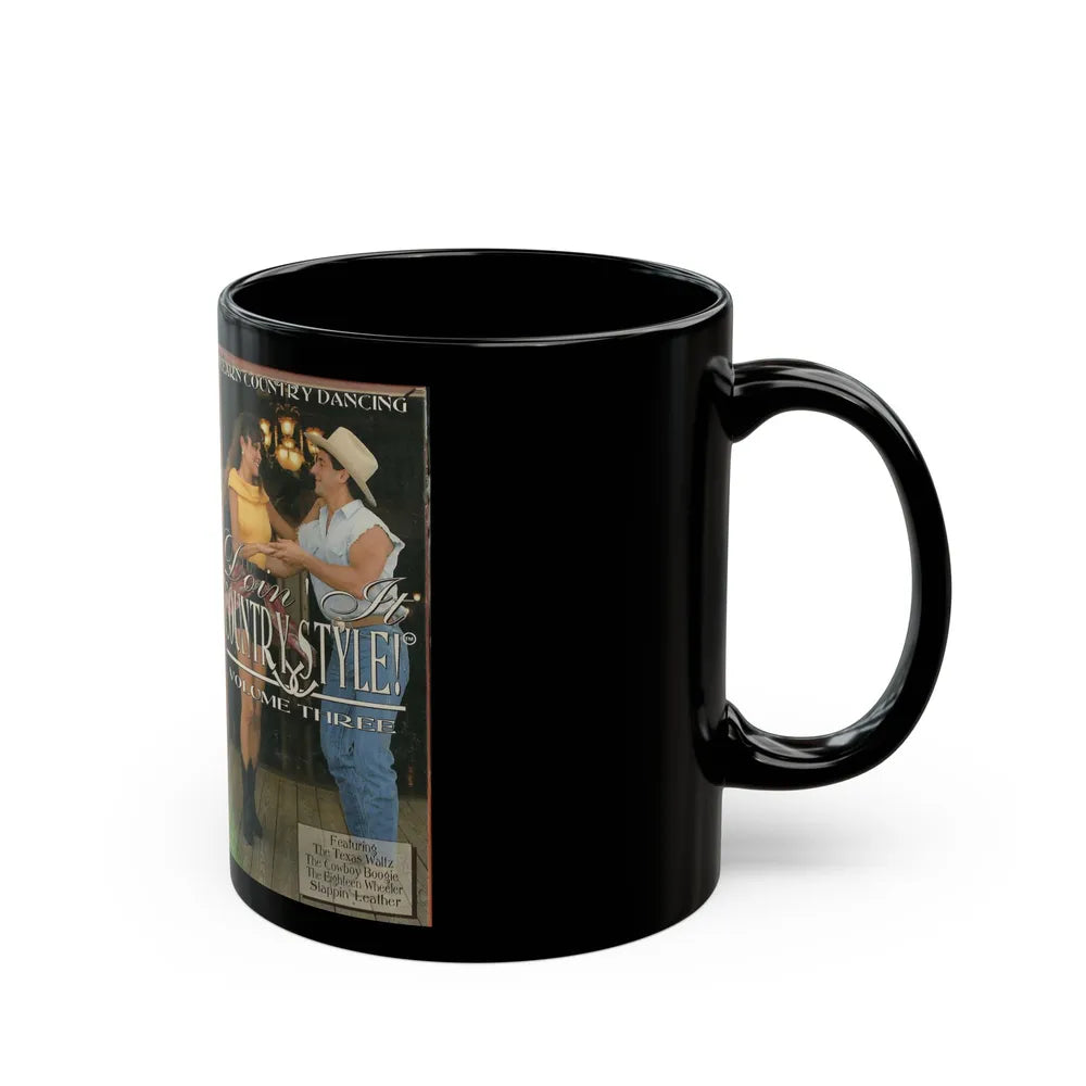 DOIN IT COUNTRY STYLE VOLUME THREE (VHS COVER) - Black Coffee Mug-Go Mug Yourself