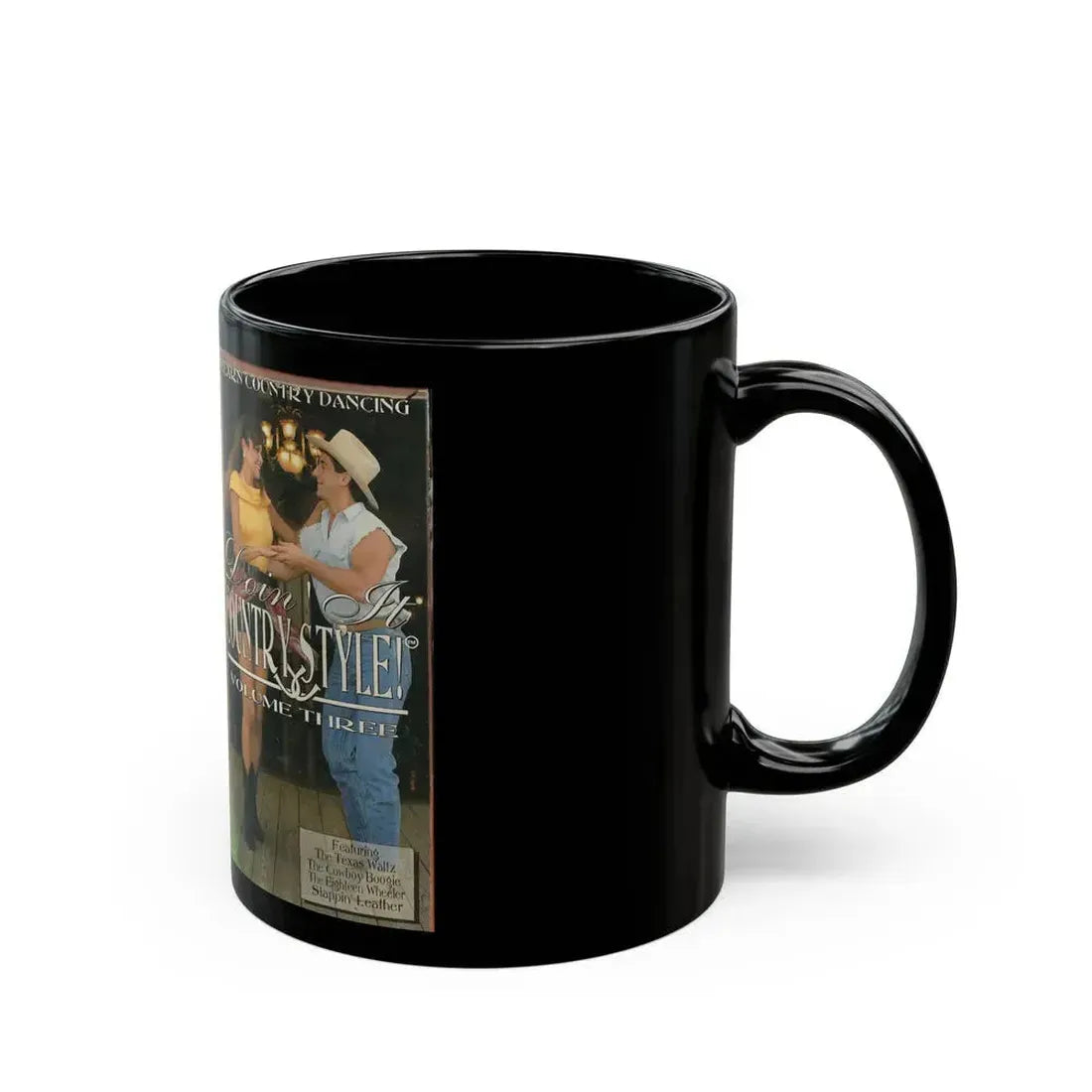 DOIN IT COUNTRY STYLE VOLUME THREE (VHS COVER) - Black Coffee Mug - Go Mug Yourself