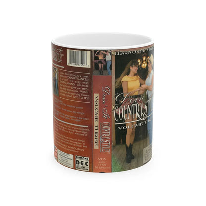 DOIN IT COUNTRY STYLE VOLUME THREE (VHS COVER) - White Coffee Mug-11oz-Go Mug Yourself