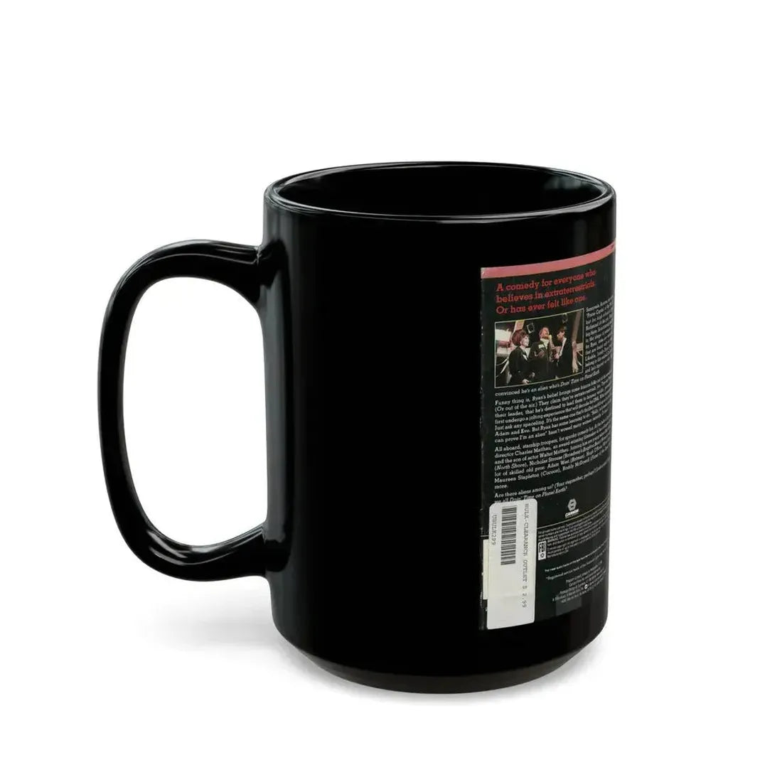 DOIN TIME ON PLANET EARTH (VHS COVER) - Black Coffee Mug - Go Mug Yourself