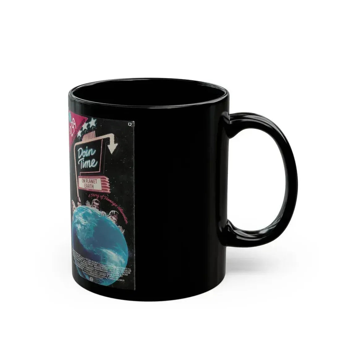 DOIN TIME ON PLANET EARTH (VHS COVER) - Black Coffee Mug - Go Mug Yourself