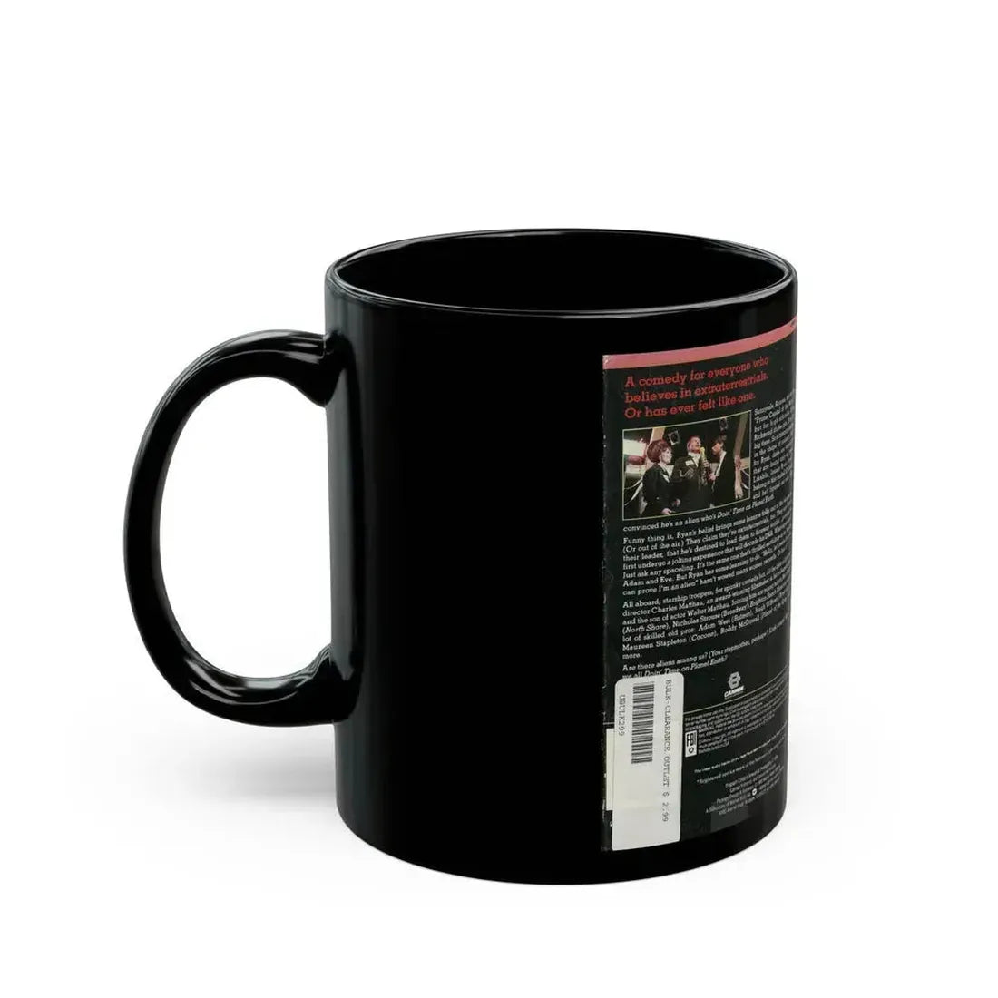 DOIN TIME ON PLANET EARTH (VHS COVER) - Black Coffee Mug - Go Mug Yourself