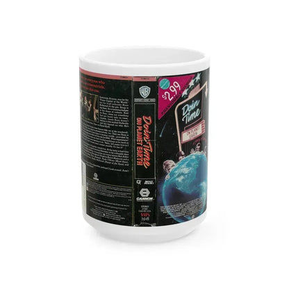 DOIN TIME ON PLANET EARTH (VHS COVER) - White Coffee Mug 15oz - Go Mug Yourself