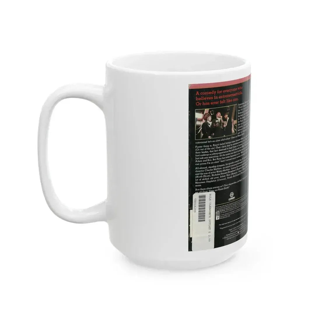 DOIN TIME ON PLANET EARTH (VHS COVER) - White Coffee Mug - Go Mug Yourself