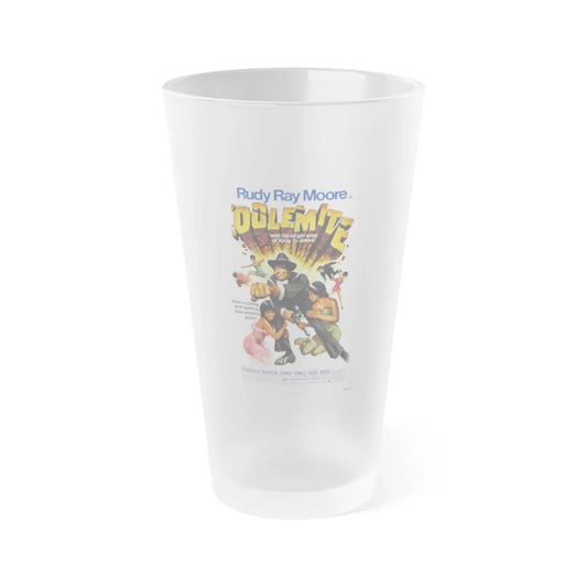 DOLEMITE 1975 Movie Poster - Frosted Pint Glass 16oz-16oz-Frosted-Go Mug Yourself