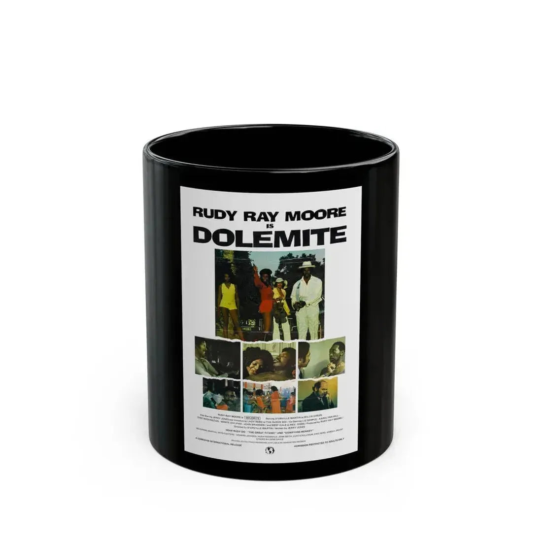 DOLEMITE (2) 1975 Movie Poster - Black Coffee Mug 11oz - Go Mug Yourself