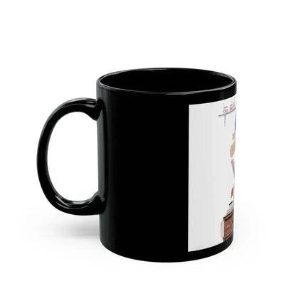 Dolled Up, woman's magazine story illustration, 1954 - Black Coffee Mug - Go Mug Yourself
