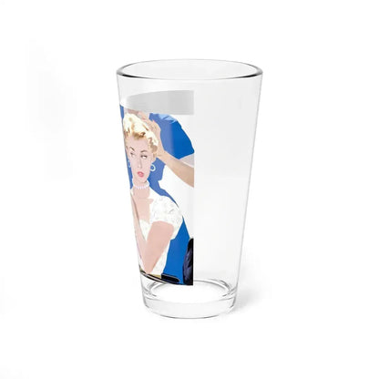 Dolled Up, woman's magazine story illustration, 1954 - Pint Glass 16oz - Go Mug Yourself
