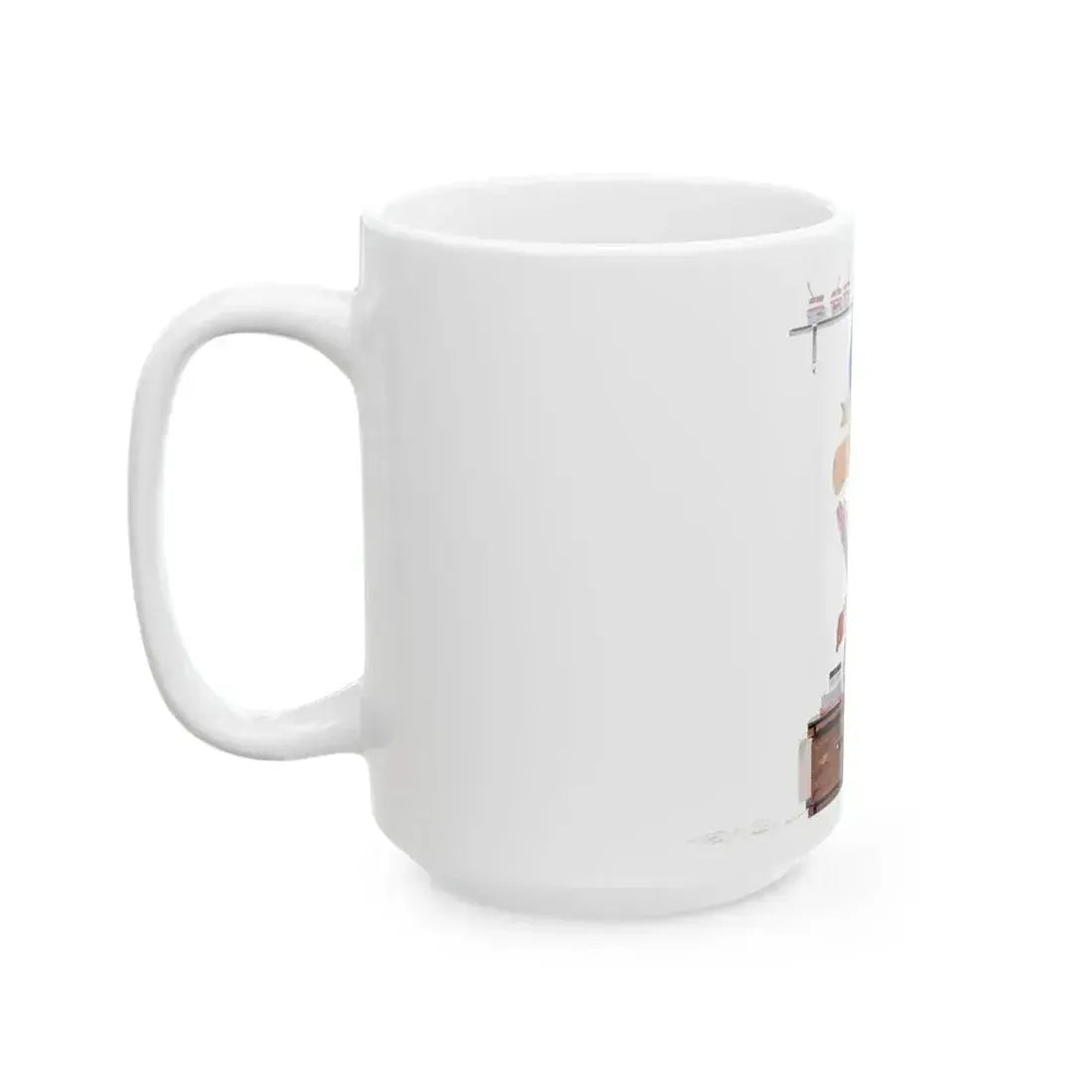 Dolled Up, woman's magazine story illustration, 1954 - White Coffee Mug - Go Mug Yourself