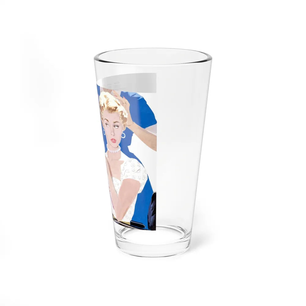 Dolled Up, woman's magazine story illustration, 1954 - Pint Glass 16oz-Go Mug Yourself