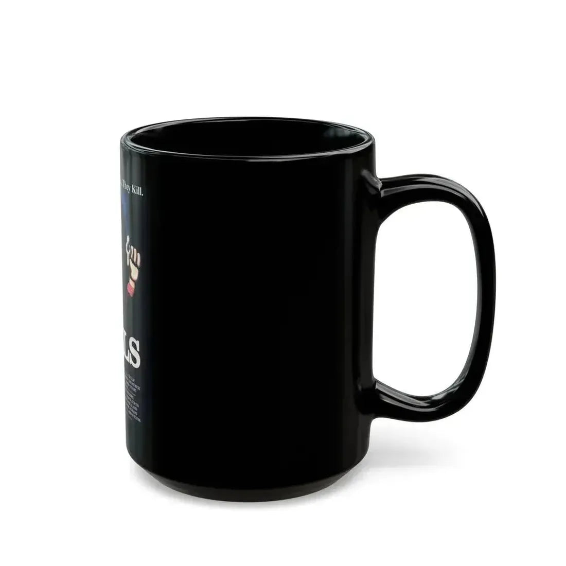 DOLLS 1986 Movie Poster - Black Coffee Mug - Go Mug Yourself