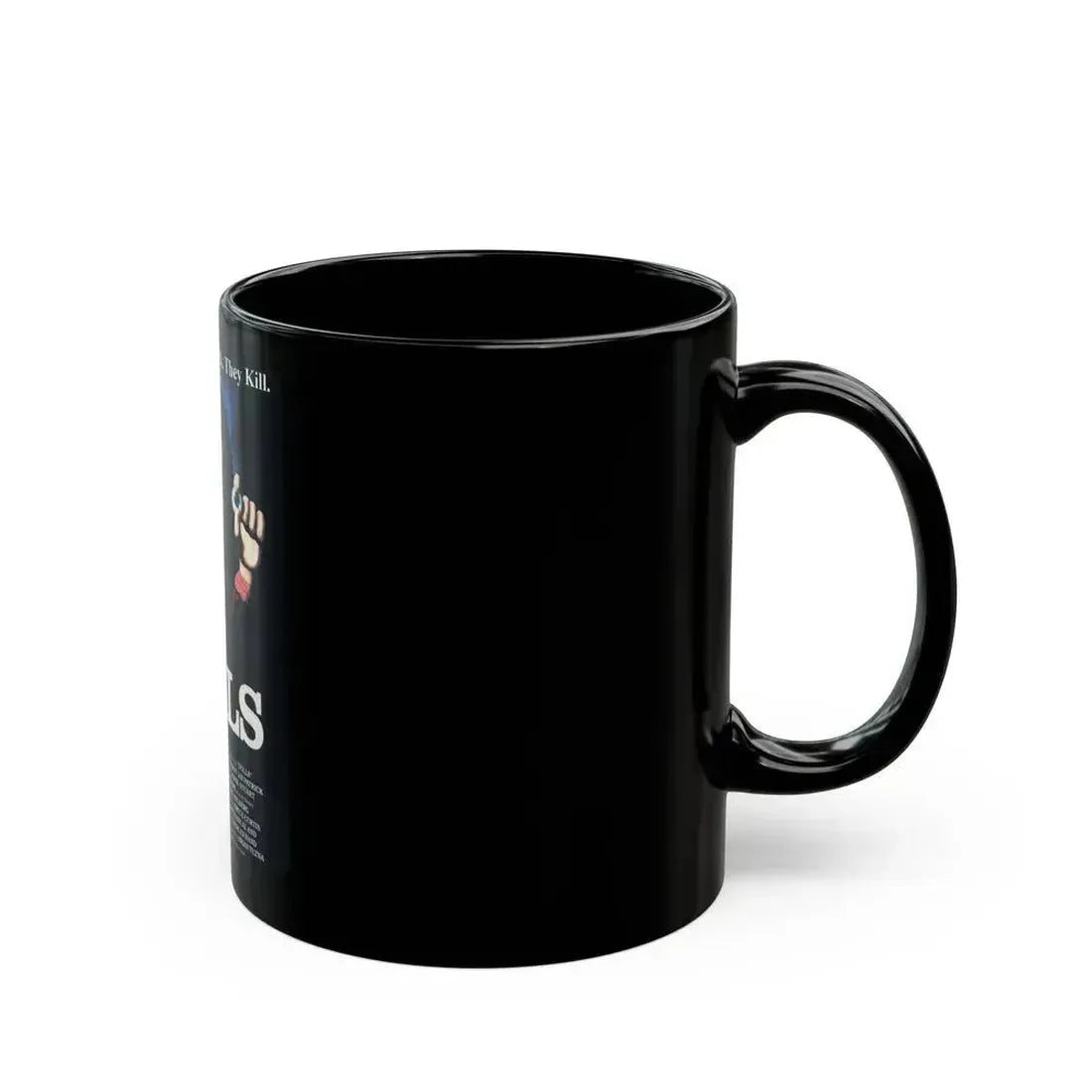 DOLLS 1986 Movie Poster - Black Coffee Mug - Go Mug Yourself