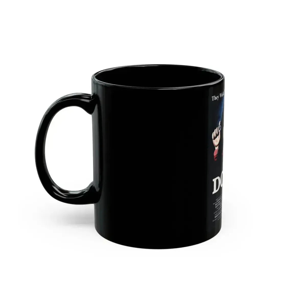 DOLLS 1986 Movie Poster - Black Coffee Mug - Go Mug Yourself