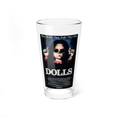 DOLLS 1986 Movie Poster - Pint Glass 16oz-16oz-Go Mug Yourself