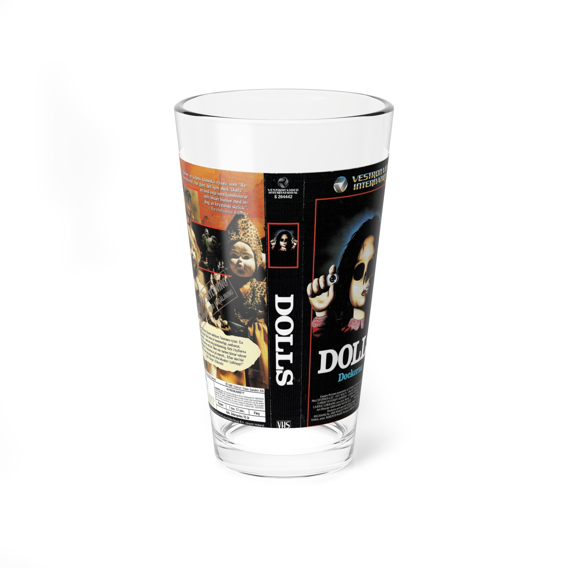 DOLLS DOCKORNA (VHS COVER) Pint Glass 16oz-16oz-Go Mug Yourself