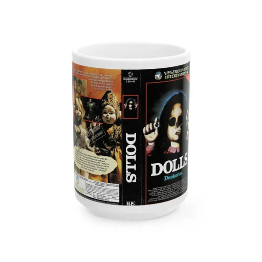 DOLLS DOCKORNA (VHS COVER) - White Coffee Mug 15oz - Go Mug Yourself