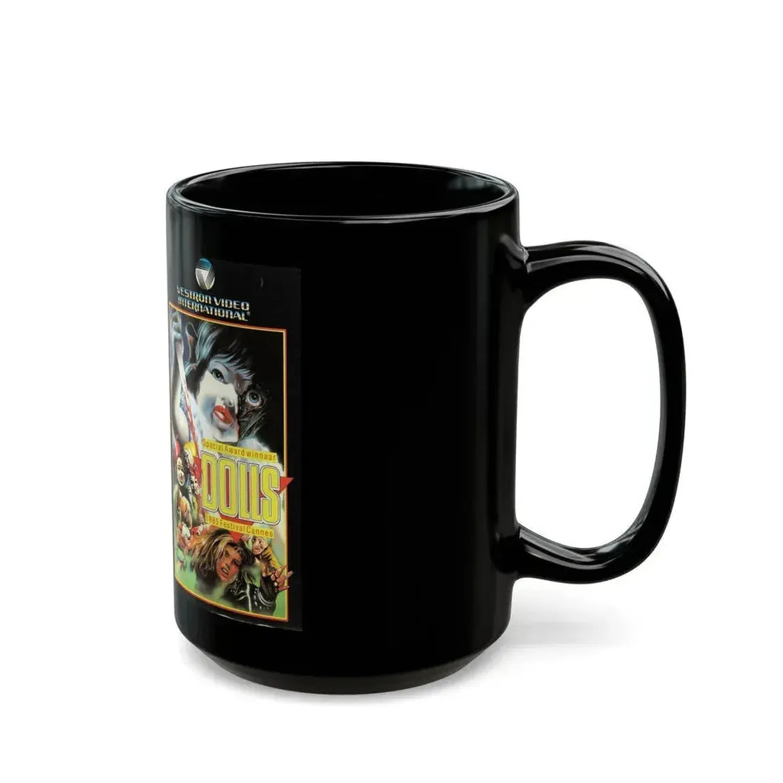 DOLLS VESTRON (VHS COVER) - Black Coffee Mug - Go Mug Yourself