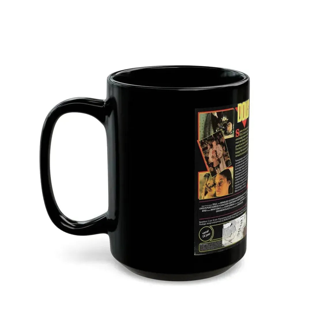 DOLLS VESTRON (VHS COVER) - Black Coffee Mug - Go Mug Yourself