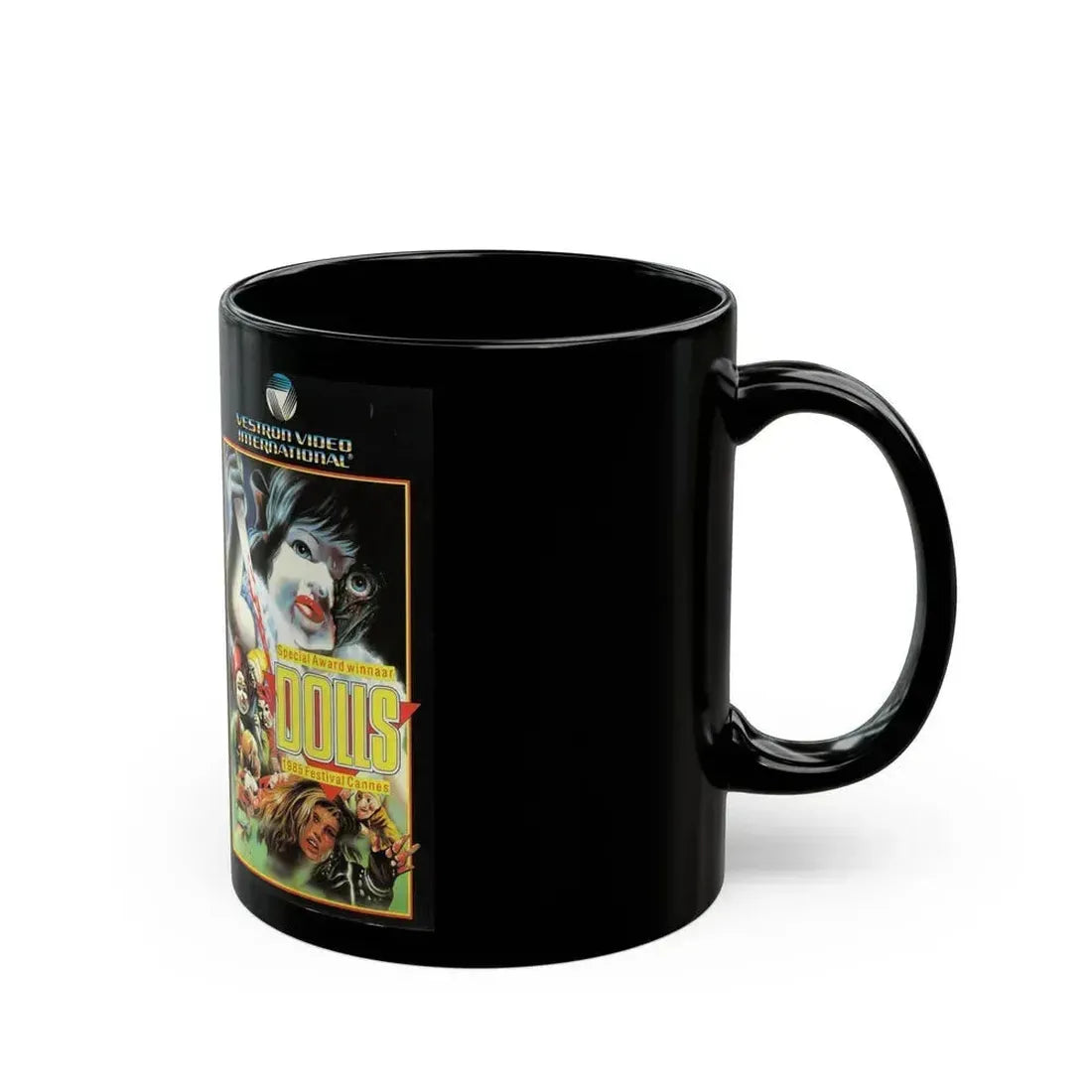 DOLLS VESTRON (VHS COVER) - Black Coffee Mug - Go Mug Yourself