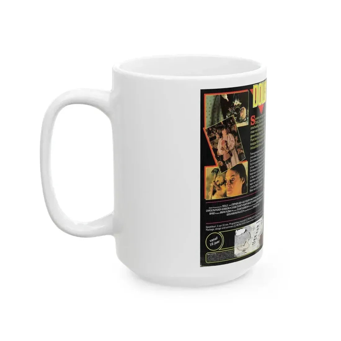 DOLLS VESTRON (VHS COVER) - White Coffee Mug - Go Mug Yourself