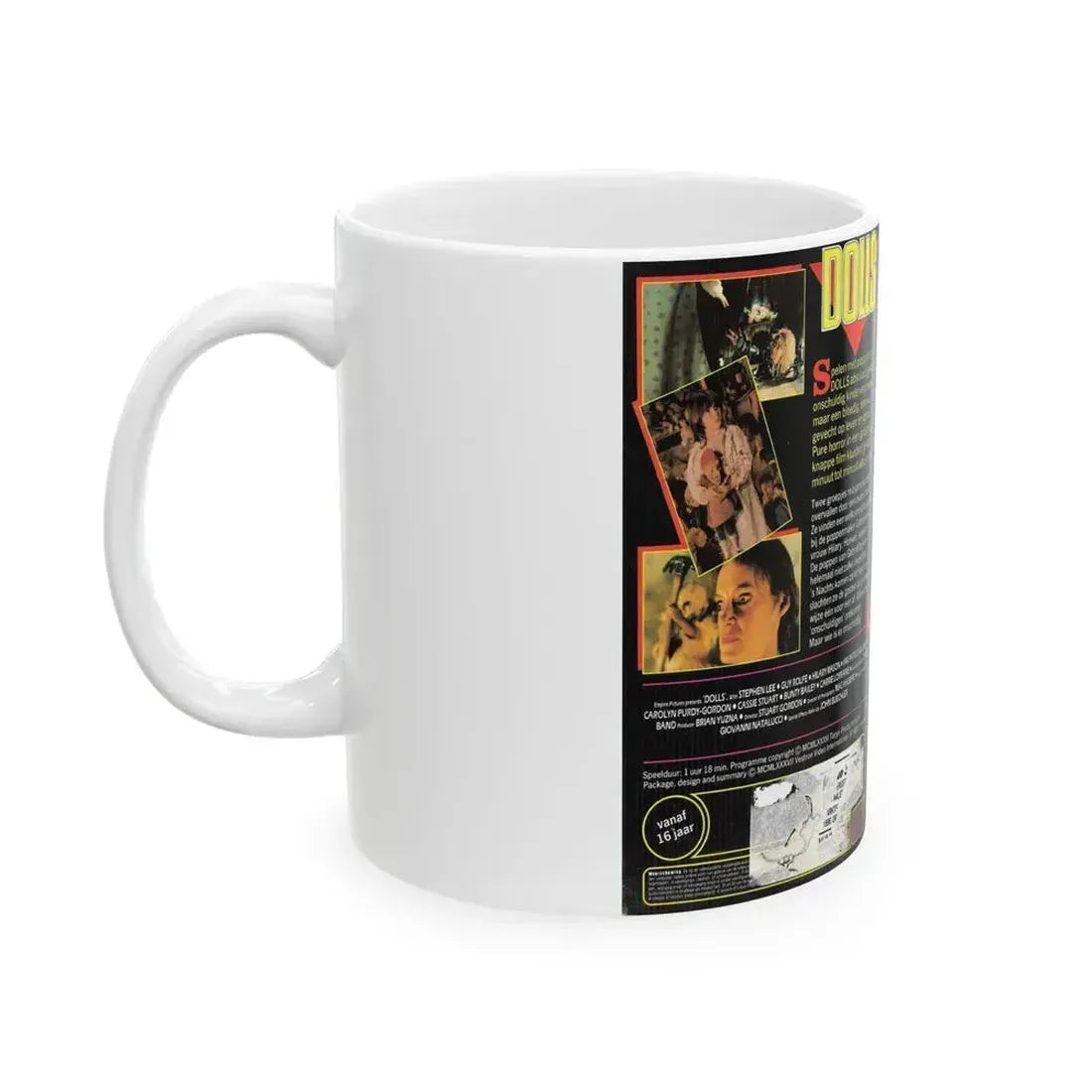 DOLLS VESTRON (VHS COVER) - White Coffee Mug - Go Mug Yourself