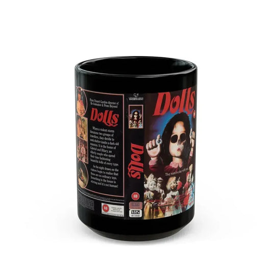 DOLLS (VHS COVER) - Black Coffee Mug 15oz - Go Mug Yourself