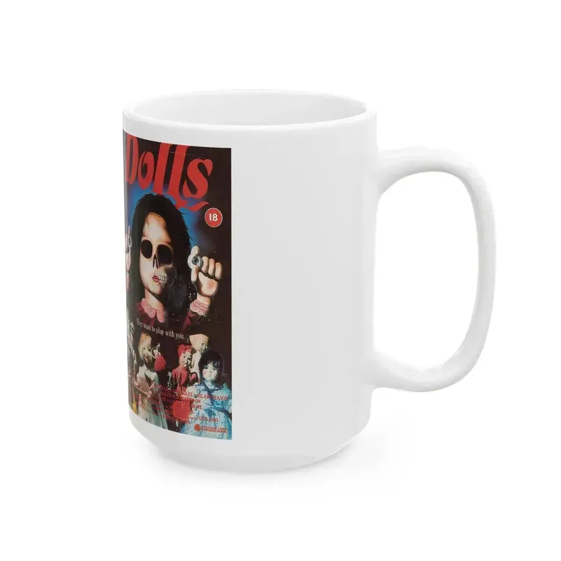 DOLLS (VHS COVER) - White Coffee Mug - Go Mug Yourself