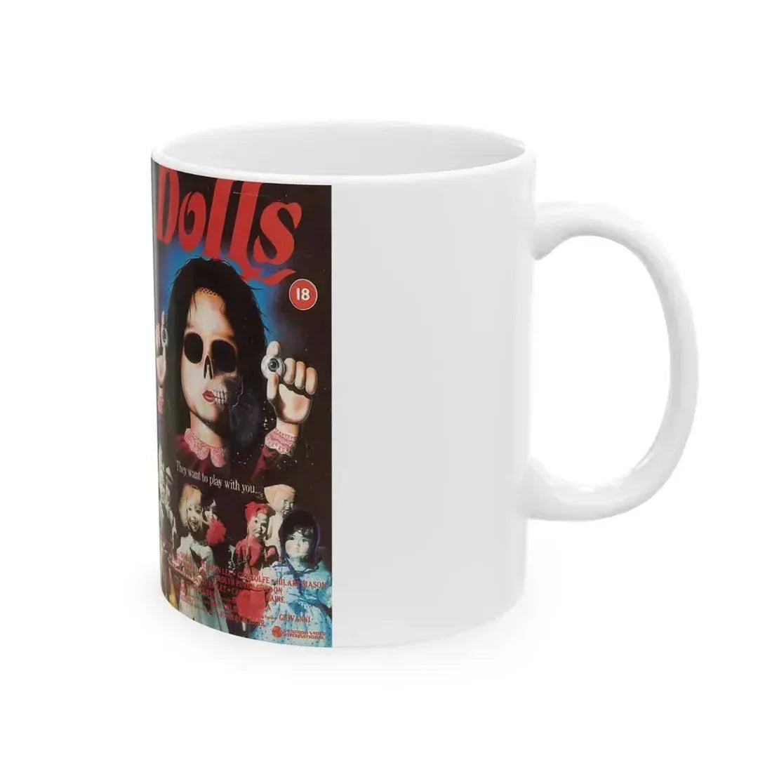 DOLLS (VHS COVER) - White Coffee Mug - Go Mug Yourself