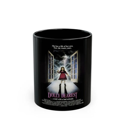 DOLLY DEAREST 1991 Movie Poster - Black Coffee Mug-11oz-Go Mug Yourself