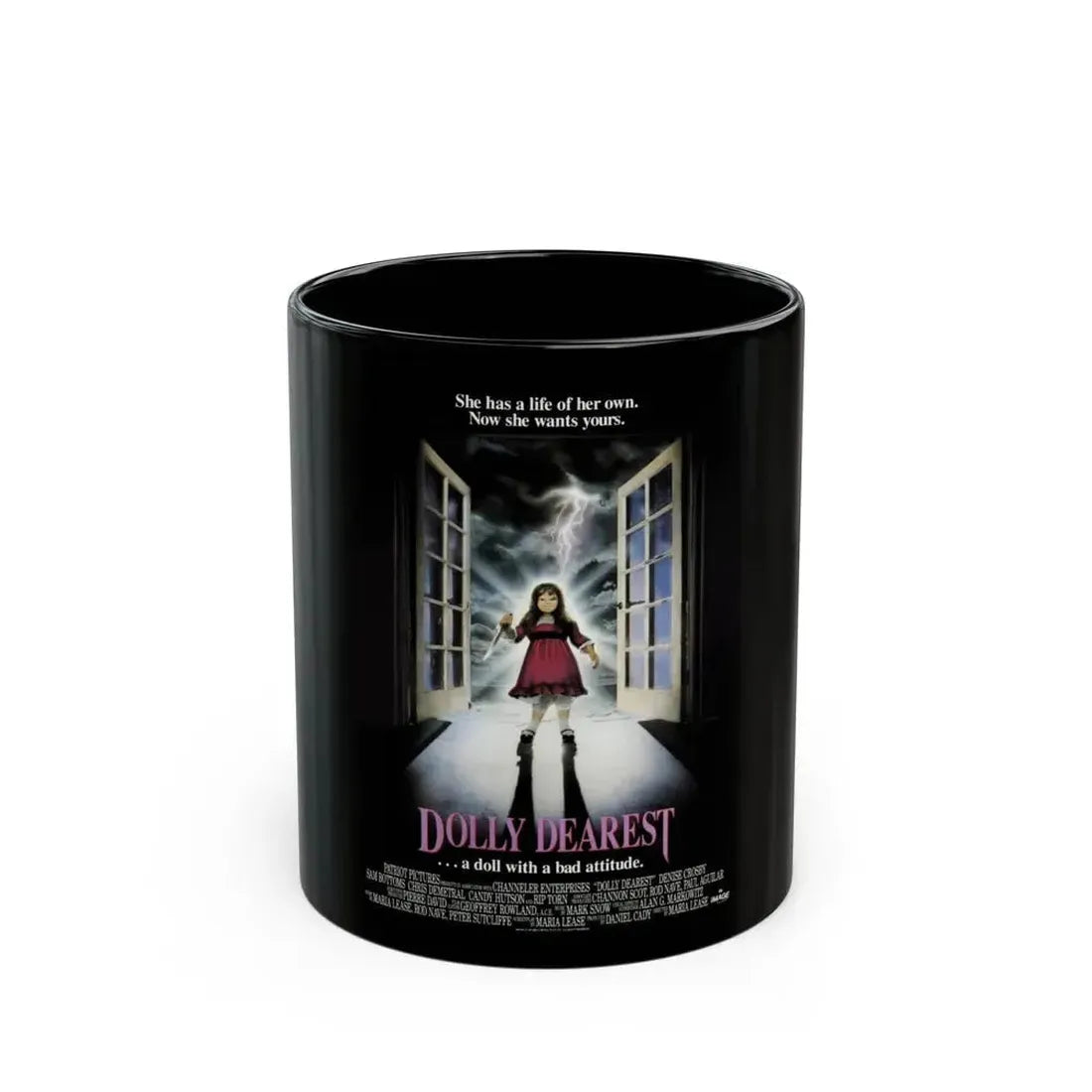 DOLLY DEAREST 1991 Movie Poster - Black Coffee Mug 11oz - Go Mug Yourself