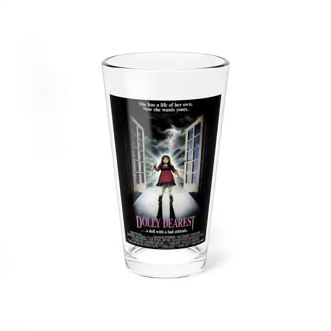 DOLLY DEAREST 1991 Movie Poster - Pint Glass 16oz 16oz - Go Mug Yourself