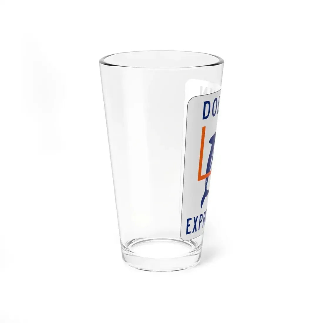 Dolphin Expressway Shield (Florida) (Road Sign) Pint Glass 16oz - Go Mug Yourself