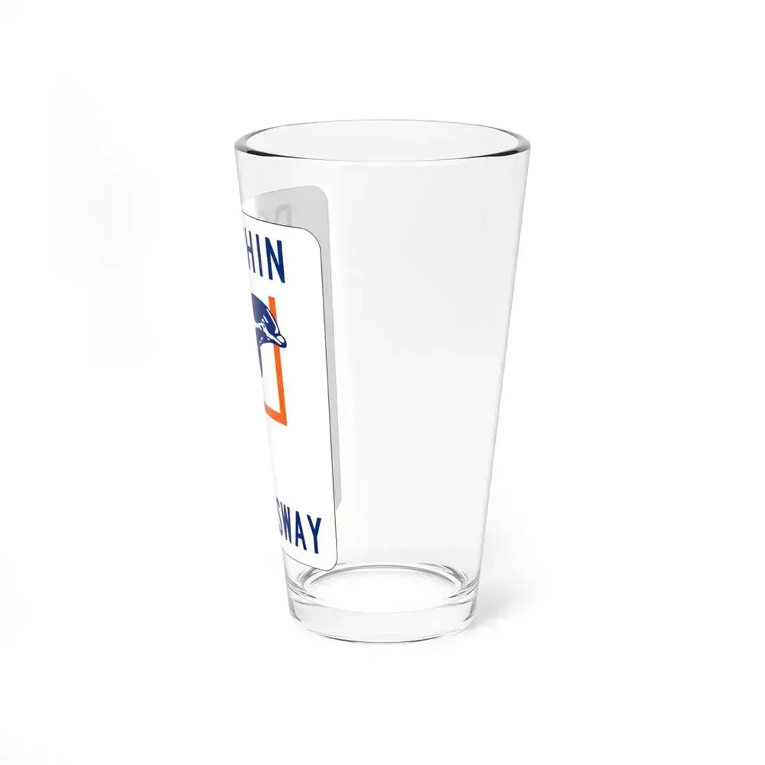 Dolphin Expressway Shield (Florida) (Road Sign) Pint Glass 16oz - Go Mug Yourself