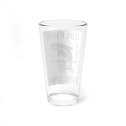 Dolphin Expressway Shield (Florida) (Road Sign) Pint Glss 16oz - Go Mug Yourself