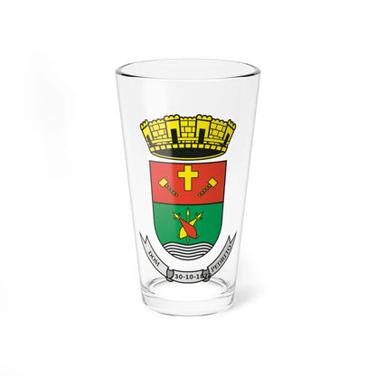 Dom Pedrito - RS - Brasao (Brazil) (Coat of Arms) Pint Glass 16oz 16oz - Go Mug Yourself