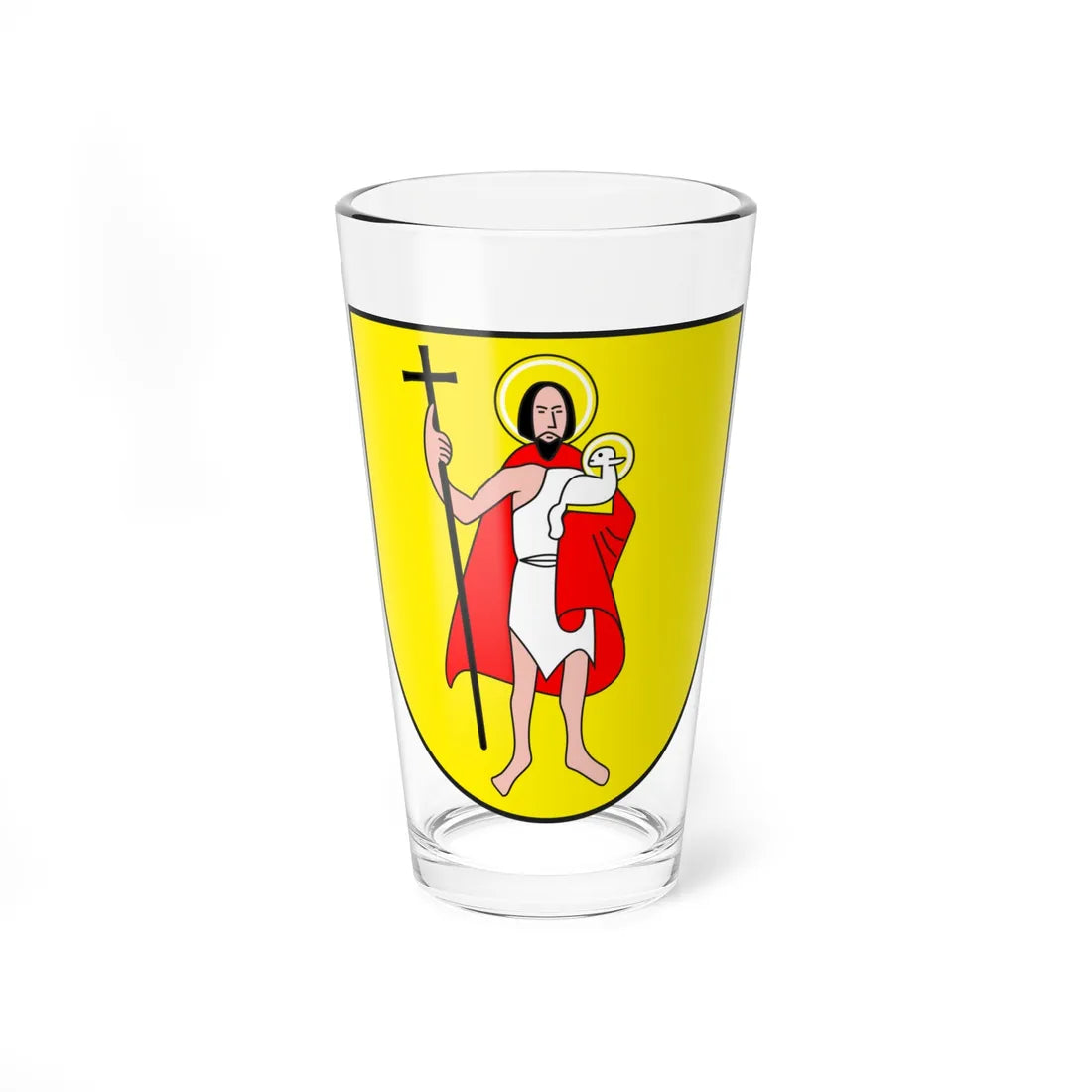 Domat Ems wappen (Switzerland) (Coat of Arms) Pint Glass 16oz 16oz - Go Mug Yourself