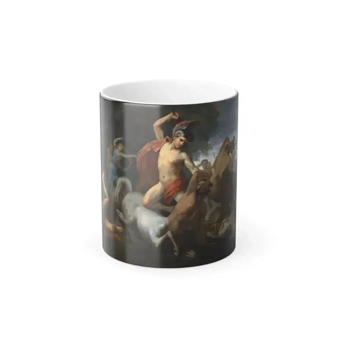 Domenico Tojetti (1806-1892) The Battle of the Centaurs - Oil on Canvas 1875 - Color Changing Mug 11oz 11oz - Go Mug Yourself