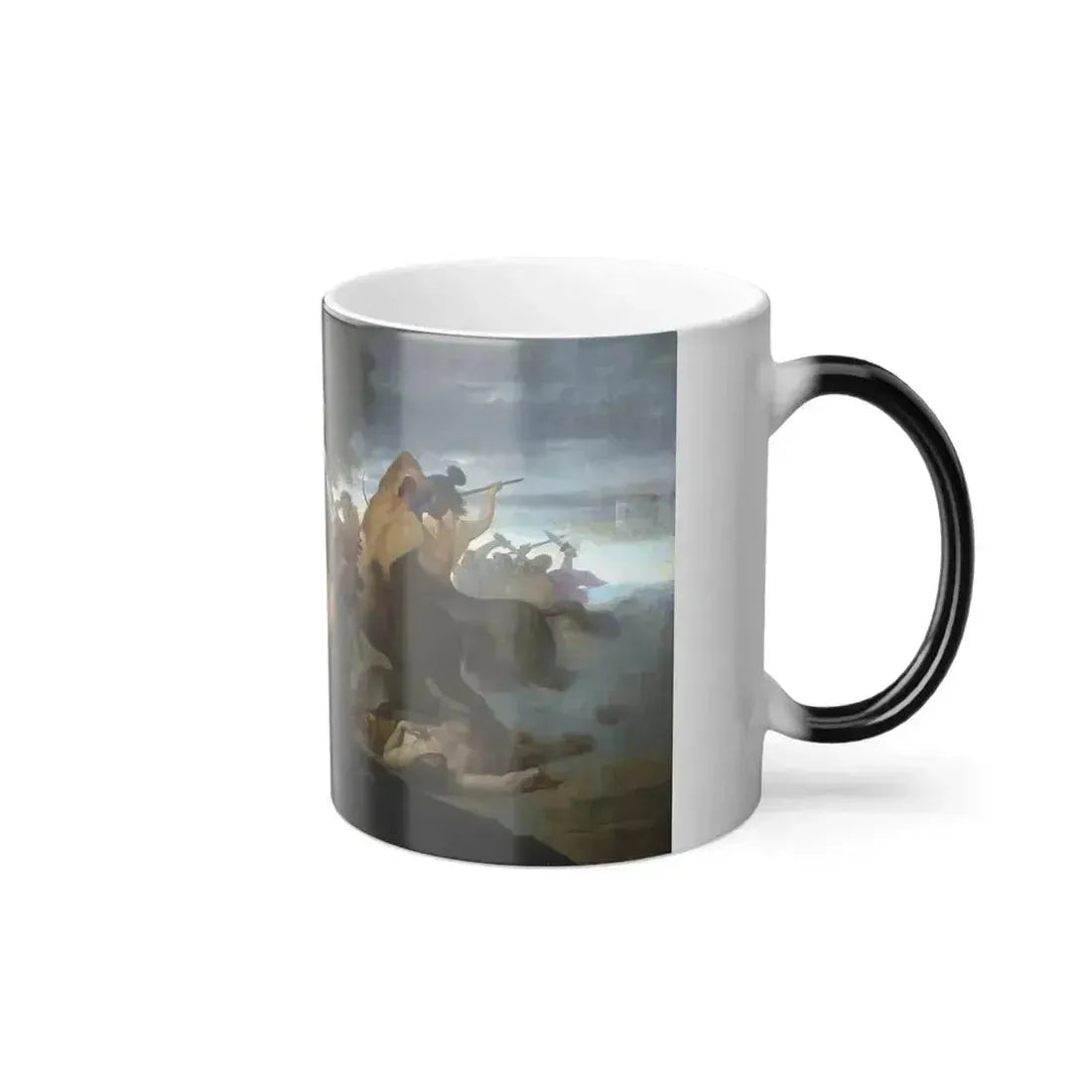 Domenico Tojetti (1806-1892) The Battle of the Centaurs - Oil on Canvas 1875 - Color Changing Mug 11oz - Go Mug Yourself