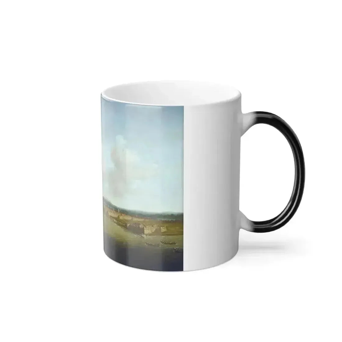 Dominic Serres (1719-1793) The Capture of Havana, 1762%3a Taking the Town, 14 August - oil on canvas c1775 - Color Changing Mug 11oz - Go Mug Yourself