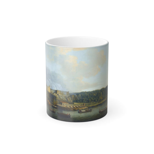 Dominic Serres (1722-1793) The Capture of Havana, Cuba, 1762%3a View of the Morro Castle and Boom Defenc-0 - Color Changing Mug 11oz-11oz-Go Mug Yourself
