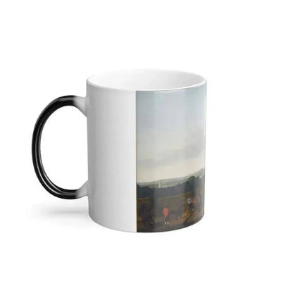 Dominic Serres (1722-1793) The Capture of Havana, Cuba, August 1762%3a The English Battery Before the Mo-0 - Color Changing Mug 11oz - Go Mug Yourself