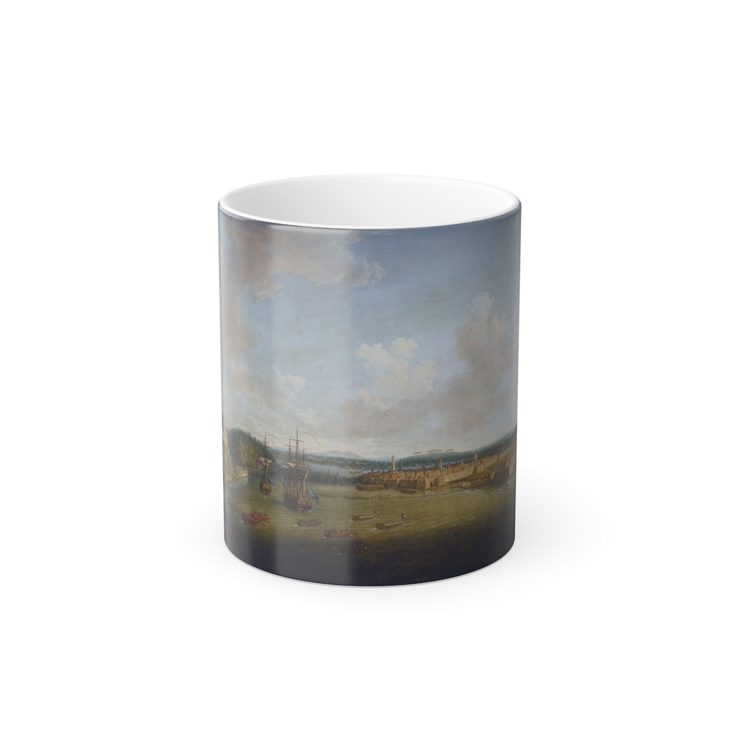 Dominic Serres (1722-1793) The Capture of Havana, Cuba%3a The Taking of the Town by British Forces under-0 - Color Changing Mug 11oz-11oz-Go Mug Yourself