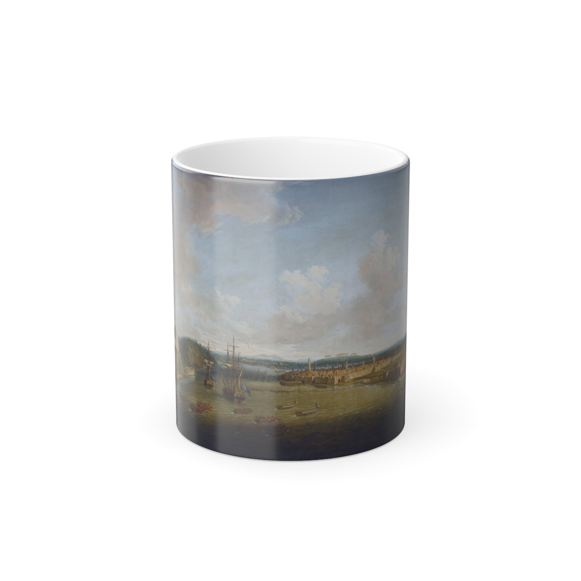Dominic Serres (1722-1793) The Capture of Havana, Cuba%3a The Taking of the Town by British Forces under-0 - Color Changing Mug 11oz-11oz-Go Mug Yourself