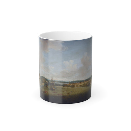 Dominic Serres (1722-1793) The Capture of Havana, Cuba%3a The Taking of the Town by British Forces under-0 - Color Changing Mug 11oz-11oz-Go Mug Yourself