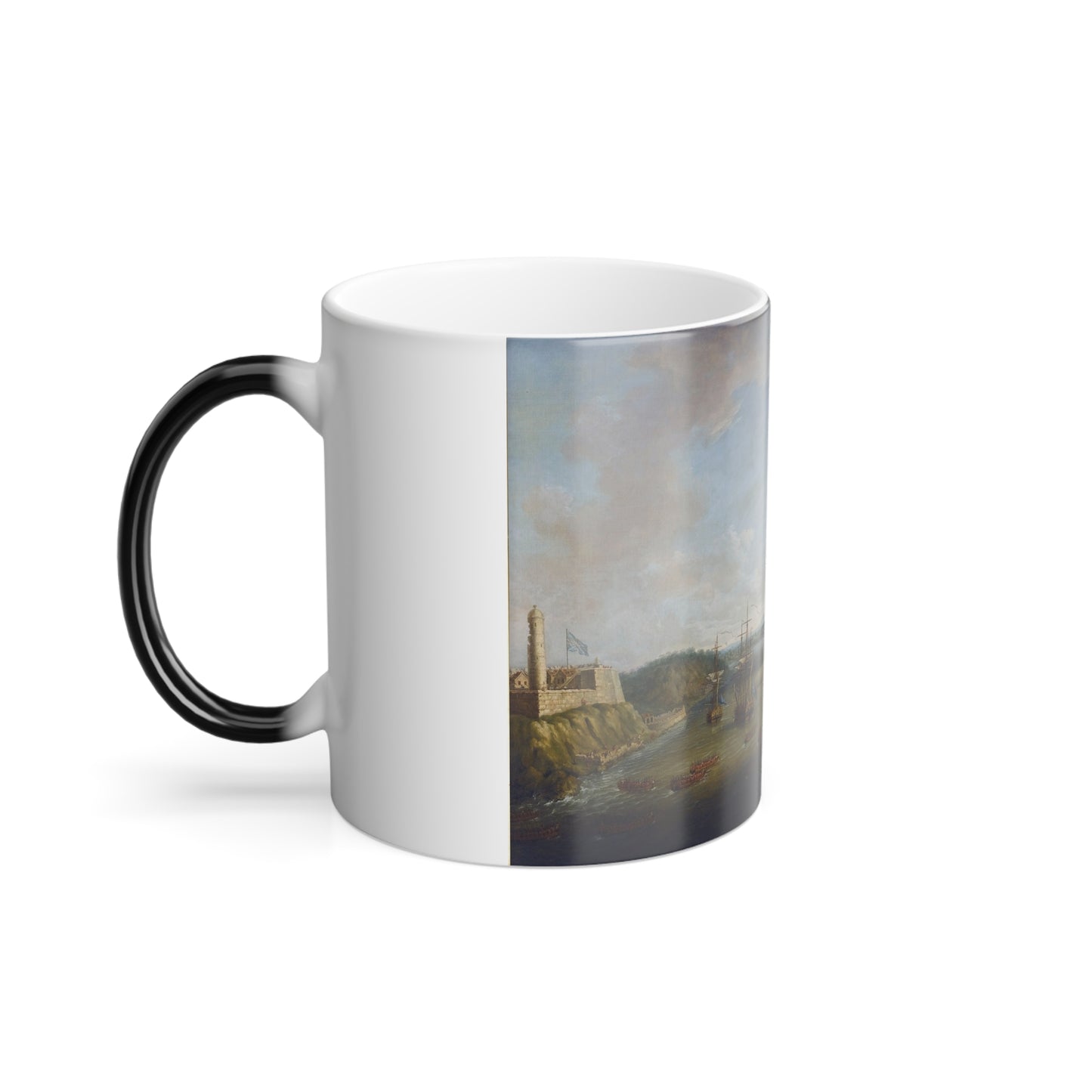 Dominic Serres (1722-1793) The Capture of Havana, Cuba%3a The Taking of the Town by British Forces under-0 - Color Changing Mug 11oz-Go Mug Yourself